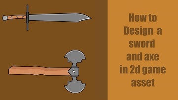 inkscape tutorial: How to Design sword and axe in 2d game asset