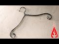 Blacksmithing - Forging a coat hanger