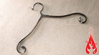 Blacksmithing - Forging a coat hanger