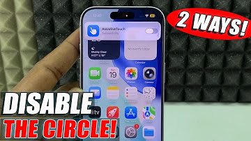 how to turn off the circle(assistive touch) iphone 17/17 pro max?