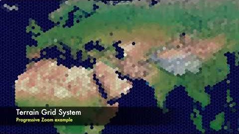 Progressive Zoom with Terrain Grid System