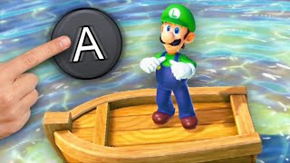 Luigi tries to win by only pressing A in Mario Party Superstars (ONLINE)