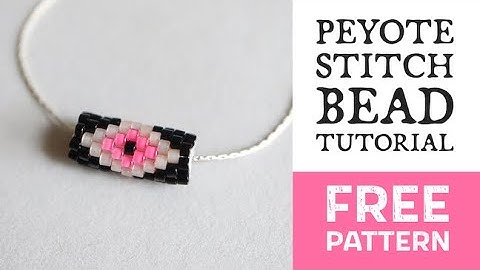 Make a Tube Bead From Delica Beads with Odd Count Peyote Stitch