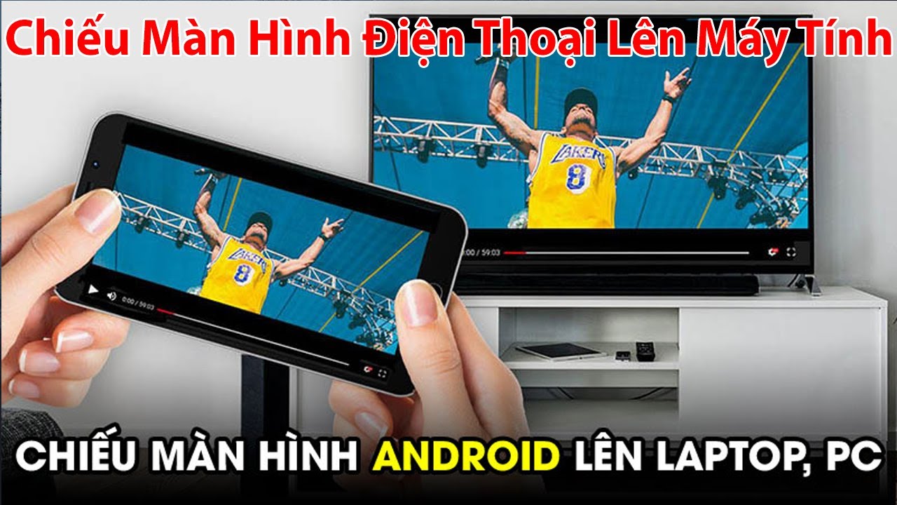 Phản Chiếu Màn Hình Điện Thoại Android IOS lên máy tính Pc Laptop ...