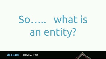 DrupalCon New Orleans 2016: Entities 101 : Understanding Data Structures in Drupal