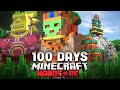 I Spent 100 Days In Ancient Mayan in Minecraft (Tagalog)