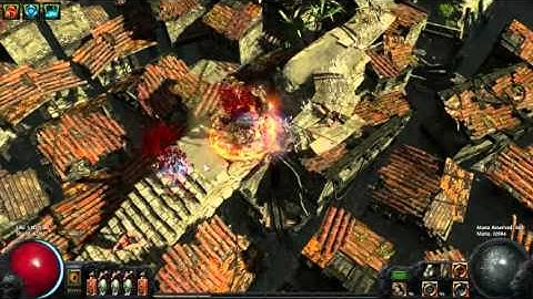 Path Of Exile lv78  CORRUPTED Precinct map, tanking Lady Stormflay
