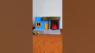 How I Built Mini House Columns Step by Step | DIY Tutorial #vfuho #miniature #diy#funny