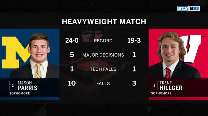 HWT: #2 Mason Parris (Michigan) vs. #5 Trent Hillg...