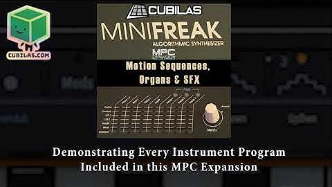 Arturia MiniFreak Motion, Organ & SFX MPC Expansion from Cubilas.com