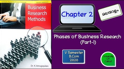 B.Com V Semester- Business Research Methods-Chapter 2- Part 1 (മലയാളം )