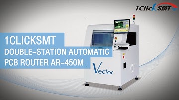 1Clicksmt Double Station Automatic PCB Router AR-450M