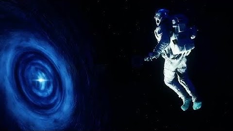 Astronaut Sucked Into Black Hole Stock Motion Graphics