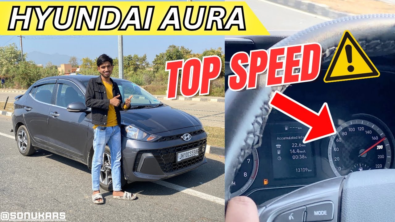 Hyundai Aura Top Speed Test 🥵| Hyundai Aura Full Speed | Hyundai Aura 2025 top speed|Hyundai aura sx
