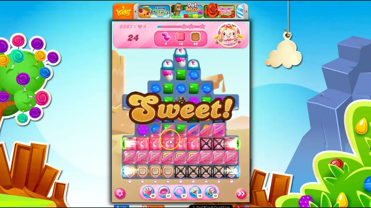 Candy Crush Level 6567 Talkthrough, 26 Moves 0 Boosters - YouTube