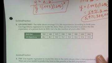 PreCalc: Modelling Non-Linear Regression (3.6)