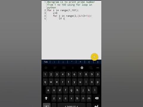 #28 Program for print Prime Number from 1 to 100 using for loop in ...