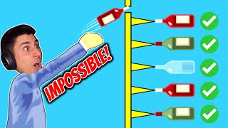 I Did The 99.97% IMPOSSIBLE Bottle Flip! | Happy Wheels