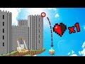 ¡INTENTA HACER ESTO CON SOLO MEDIO CORAZÓN! 💔MINECRAFT PARKOUR + DESCARGA MAPA