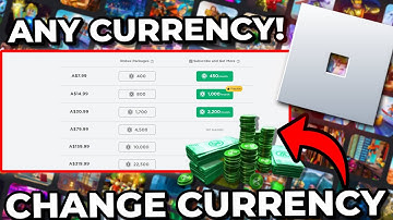 How To Change Your Currency In Roblox (Step By Step)