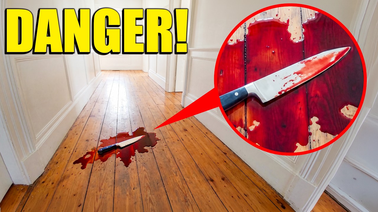 if you see this BLOODY KNIFE at your HOUSE, RUN! (SOMEONE IS WATCHING)