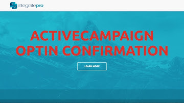 ActiveCampaign Optin Confirmation