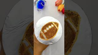 Satisfying ball drawing 🏈 #asmr #relaxing #drawing #satisfying #ball #soccer