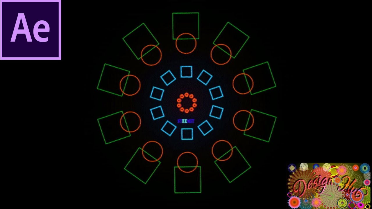Circle (Polygon) Burst/Pop Ups Animation After Effects Tutorial - YouTube