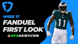 NFL Week 17 Fanduel DFS First Look Lineup