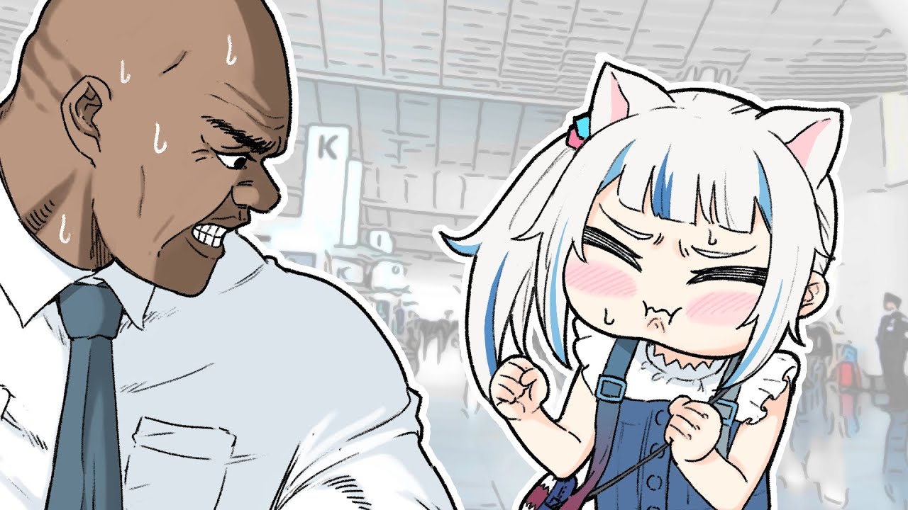 【한글자막】한명의 성인여성으로 보이고 싶던 구라짱이 한 행동【Gawr Gura/홀로라이브클립/hololive EN/가우르구라】