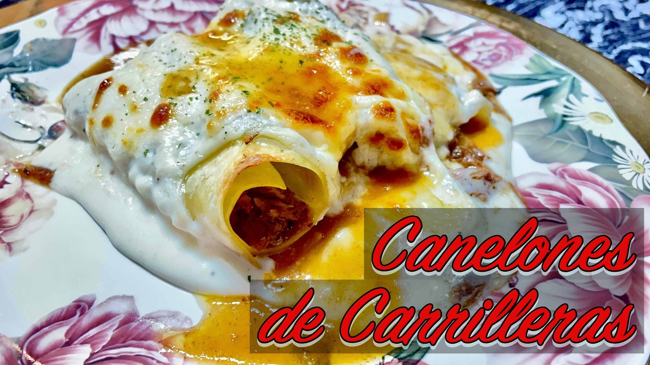 CANELONES DE CARRILLERA 🐷🧀 TE DEJARAN SIN PALABRAS
