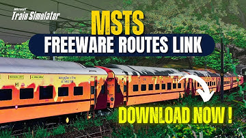DOWNLOAD INDIAN  MSTS  FREEWARE ROUTES ONE G DRIVE LINK|| HOW TO INSTALL INDIAN ROUTES IN MSTS
