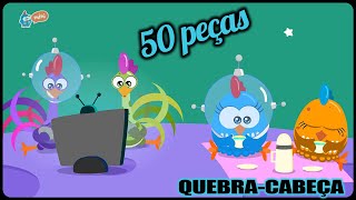 Montando O Quebra-Cabeça Da Galinha Pintadinha L Planeta Violeta 50 Peças