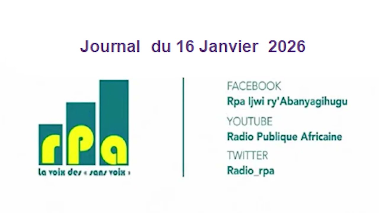 Journal du 16 janvier 2026