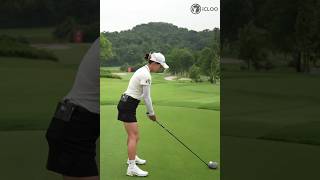 Minjee Lee picks it clean right off the tee! Minjee Lee picks it clean right off the tee!