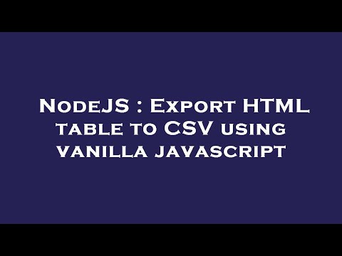 NodeJS : Export