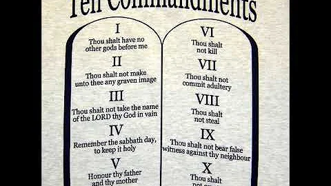 10 COMMANDMENTS-EXODUS 20/DEUTERONOMY 5