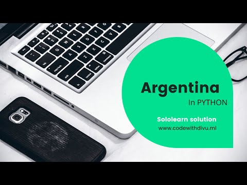 Argentina code_code solution using python || sololearn