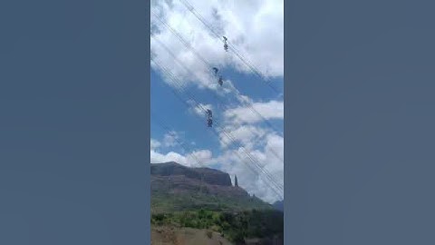 400000 Volts Power line Spacer work. A true Public Service. Please watch till the end....