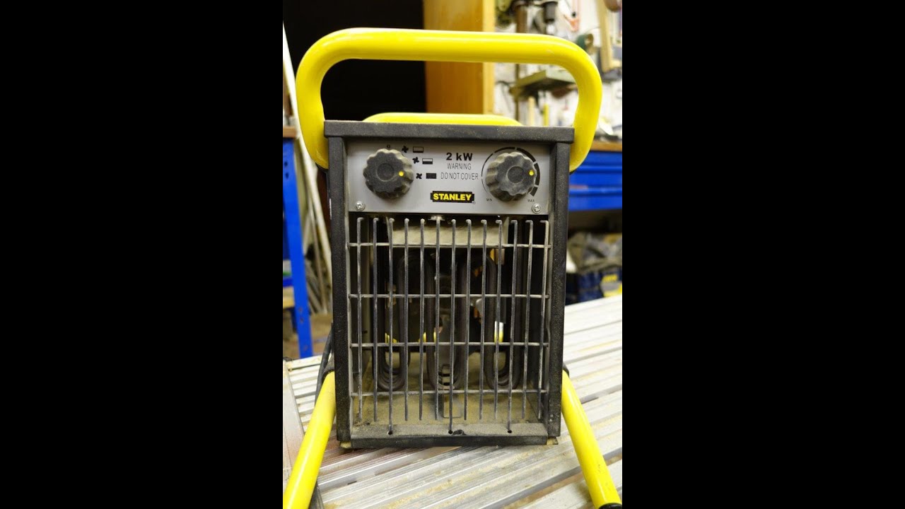 Bodge it with Brian. Stanley ST-02-230 Electric Fan Heater 2000W - YouTube