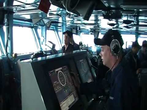 Command from the Bridge of the USS Nimitz - YouTube