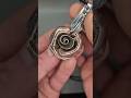 Watch me craft a rose pendant using old cutlery 🥰 #crafting #repurpose #jewellery