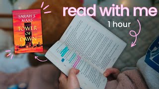 a cozy, real time read with me ❤️‍🔥 1 hour of reading with rain and fireplace ambient sounds