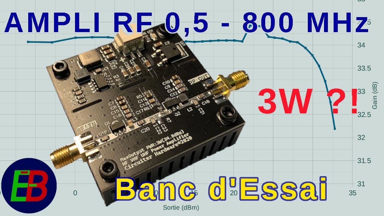 Amplificateur Mobile Ham RF 225 Watts Pour Pièces - état Non Fonctionnel