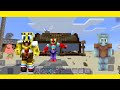 Minecraft Bob Esponja a fúria do seu Sirigueijo no trabalho