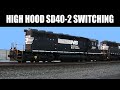 High Hood SD40-2 Switching Customers! Norfolk Southern Local Trains