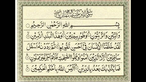 Surah At-Tin (The Fig) | سورة التين