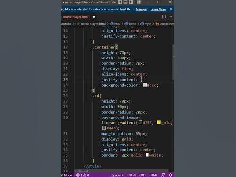 Custom Music Player | HTML CSS JavaScript - YouTube