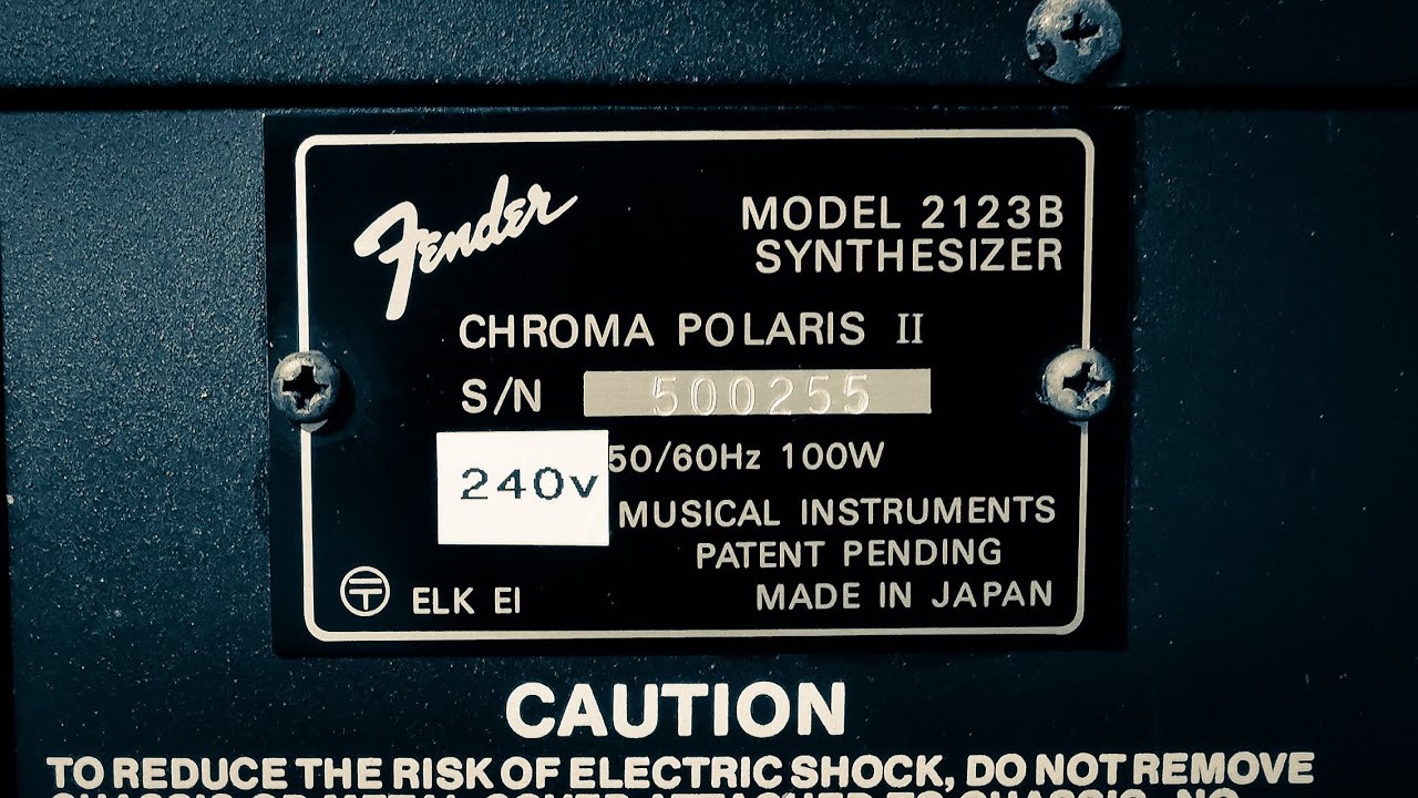 That One Time That Fender Made A Synth...