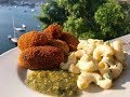 CROQUETAS DE ATÚN, SOPA DE CODITOS Y SALSA VERDE | CUARESMA